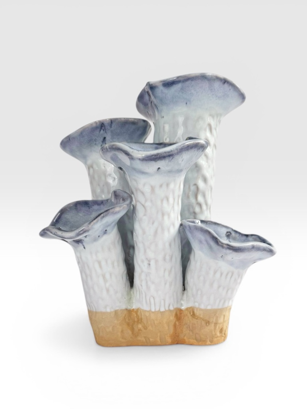 Handmade Glazed Stoneware Tulipiere Vase